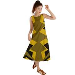 Abstract Pattern Geometric Backgrounds   Summer Maxi Dress by Eskimos