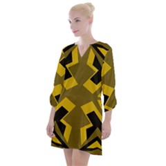 Abstract pattern geometric backgrounds   Open Neck Shift Dress