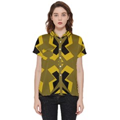 Abstract pattern geometric backgrounds   Short Sleeve Pocket Shirt