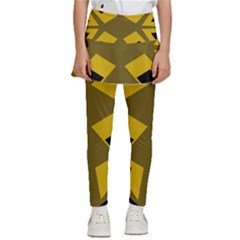 Abstract Pattern Geometric Backgrounds   Kids  Skirted Pants