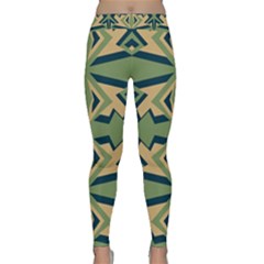 Abstract Pattern Geometric Backgrounds   Classic Yoga Leggings by Eskimos