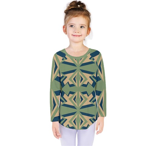 Abstract Pattern Geometric Backgrounds   Kids  Long Sleeve Tee by Eskimos