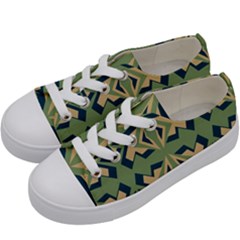 Abstract Pattern Geometric Backgrounds   Kids  Low Top Canvas Sneakers by Eskimos