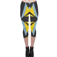 Abstract Pattern Geometric Backgrounds   Capri Leggings  by Eskimos