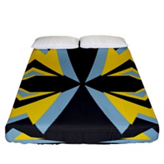 Abstract Pattern Geometric Backgrounds   Fitted Sheet (california King Size) by Eskimos