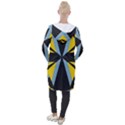 Abstract pattern geometric backgrounds   Hooded Pocket Cardigan View2