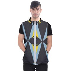 Abstract Pattern Geometric Backgrounds   Men s Puffer Vest by Eskimos