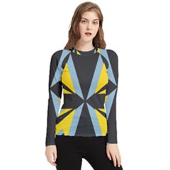 Abstract Pattern Geometric Backgrounds   Women s Long Sleeve Rash Guard by Eskimos