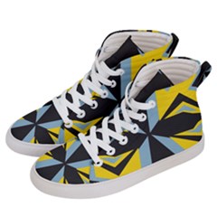 Abstract Pattern Geometric Backgrounds   Women s Hi-top Skate Sneakers by Eskimos