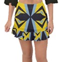 Abstract pattern geometric backgrounds   Fishtail Mini Chiffon Skirt View1