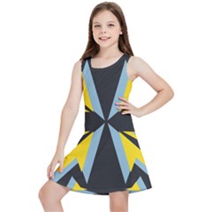 Abstract Pattern Geometric Backgrounds   Kids  Lightweight Sleeveless Dress by Eskimos