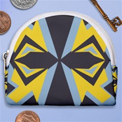 Abstract Pattern Geometric Backgrounds   Horseshoe Style Canvas Pouch