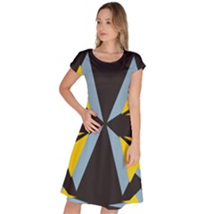 Abstract Pattern Geometric Backgrounds   Classic Short Sleeve Dress by Eskimos