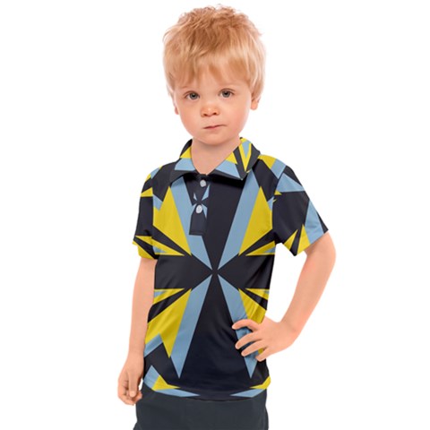 Abstract Pattern Geometric Backgrounds   Kids  Polo Tee by Eskimos