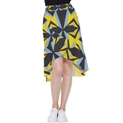 Abstract Pattern Geometric Backgrounds   Frill Hi Low Chiffon Skirt by Eskimos