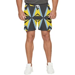 Abstract Pattern Geometric Backgrounds   Men s Runner Shorts