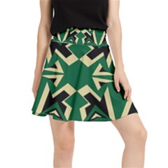 Abstract Pattern Geometric Backgrounds   Waistband Skirt by Eskimos