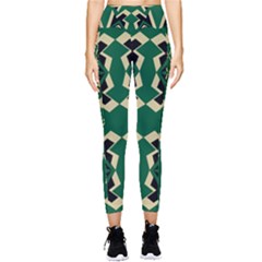 Abstract Pattern Geometric Backgrounds   Pocket Leggings 