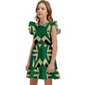 Abstract pattern geometric backgrounds   Kids  Winged Sleeve Dress View2