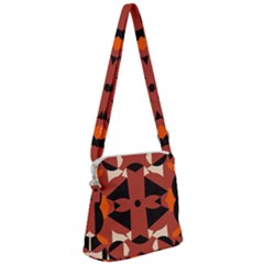 Abstract Pattern Geometric Backgrounds   Zipper Messenger Bag by Eskimos