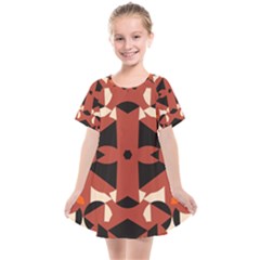 Abstract Pattern Geometric Backgrounds   Kids  Smock Dress by Eskimos