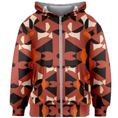 Abstract Pattern Geometric Backgrounds   Kids  Zipper Hoodie Without Drawstring by Eskimos