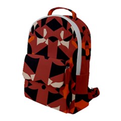 Abstract Pattern Geometric Backgrounds   Flap Pocket Backpack (large) by Eskimos