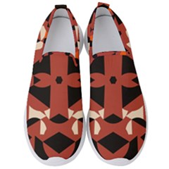 Abstract Pattern Geometric Backgrounds   Men s Slip On Sneakers by Eskimos