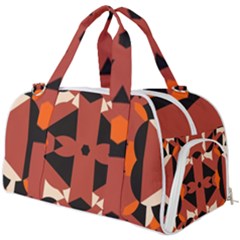 Abstract Pattern Geometric Backgrounds   Burner Gym Duffel Bag