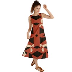 Abstract Pattern Geometric Backgrounds   Summer Maxi Dress by Eskimos