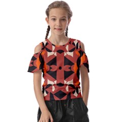 Abstract Pattern Geometric Backgrounds   Kids  Butterfly Cutout Tee by Eskimos