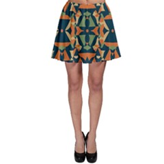 Abstract Pattern Geometric Backgrounds   Skater Skirt by Eskimos