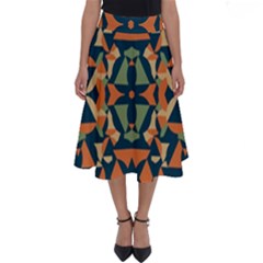 Abstract Pattern Geometric Backgrounds   Perfect Length Midi Skirt by Eskimos