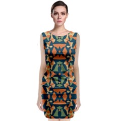 Abstract Pattern Geometric Backgrounds   Sleeveless Velvet Midi Dress by Eskimos