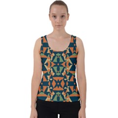 Abstract Pattern Geometric Backgrounds   Velvet Tank Top by Eskimos