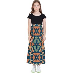 Abstract Pattern Geometric Backgrounds   Kids  Flared Maxi Skirt by Eskimos