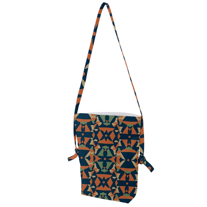 Abstract pattern geometric backgrounds   Folding Shoulder Bag