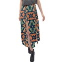 Abstract pattern geometric backgrounds   Velour Split Maxi Skirt View1