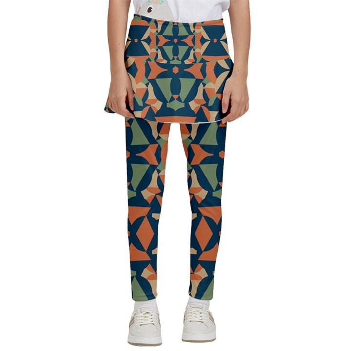 Abstract pattern geometric backgrounds   Kids  Skirted Pants