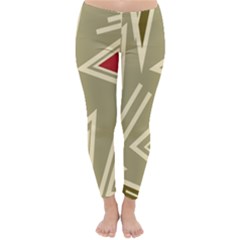 Abstract Pattern Geometric Backgrounds   Classic Winter Leggings by Eskimos