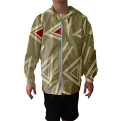 Abstract Pattern Geometric Backgrounds   Kids  Hooded Windbreaker by Eskimos