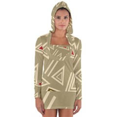 Abstract Pattern Geometric Backgrounds   Long Sleeve Hooded T-shirt by Eskimos