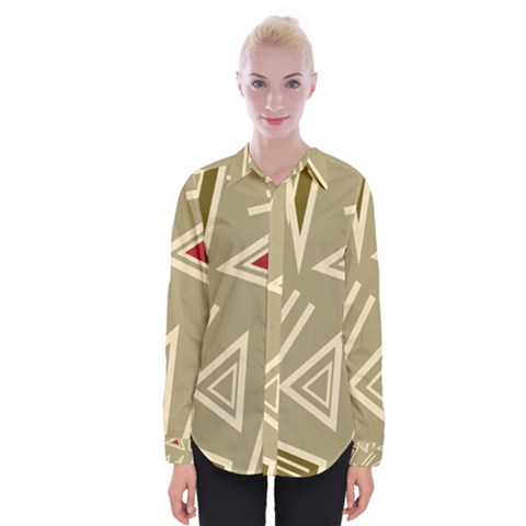 Abstract Pattern Geometric Backgrounds   Womens Long Sleeve Shirt by Eskimos