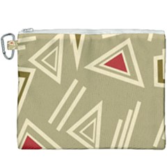 Abstract Pattern Geometric Backgrounds   Canvas Cosmetic Bag (xxxl) by Eskimos