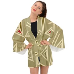 Abstract Pattern Geometric Backgrounds   Long Sleeve Kimono by Eskimos