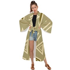 Abstract Pattern Geometric Backgrounds   Maxi Kimono by Eskimos