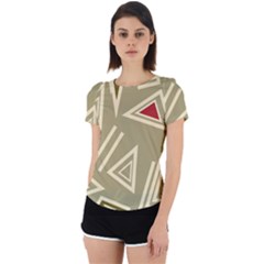 Abstract Pattern Geometric Backgrounds   Back Cut Out Sport Tee by Eskimos