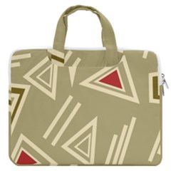 Abstract Pattern Geometric Backgrounds   Macbook Pro Double Pocket Laptop Bag (large)