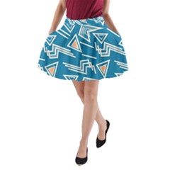 Abstract Pattern Geometric Backgrounds   A-line Pocket Skirt by Eskimos