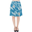 Abstract pattern geometric backgrounds   Velvet High Waist Skirt View1